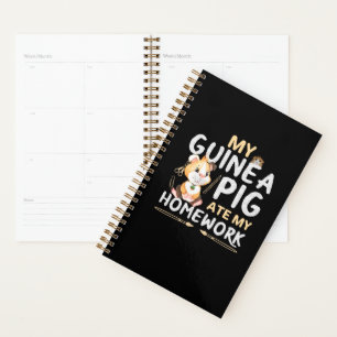 Agenda Cerdito de Guinea Adorable Se Comió Mi Tarea