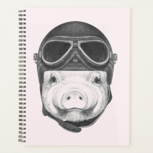 Agenda Cerdo oscuro