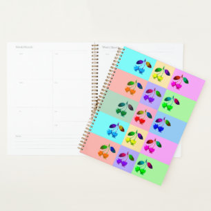 Agenda Cerezas coloridas - Arte pop