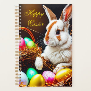 Agenda Cesta de conejo y huevos de Pascua