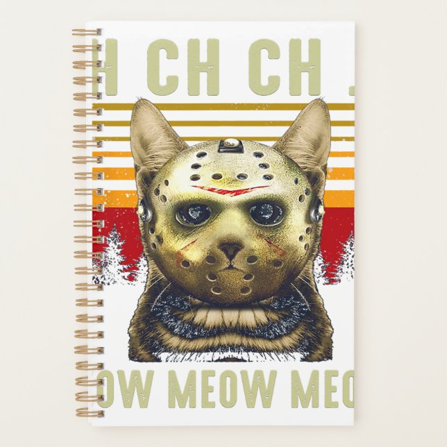Agenda Ch Ch Ch Meow Meow Scary Viernes Disfrazarse Hallo (Anverso)