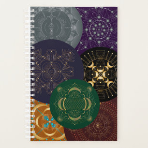 Agenda Chakra Collage Shadow Mandala Multi Color Planner