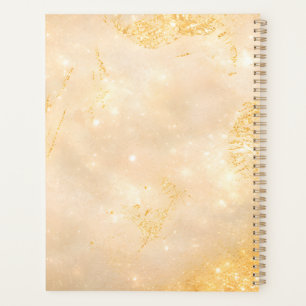 Agenda Champagne de Lujo Oro Nombre Personalizado Edici