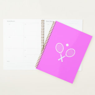 Agenda Chaquetas de tenis y rosa Fiesta de bolas