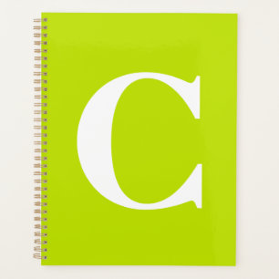 Agenda Chartreuse fluorescente Nombre de la aguja amarill