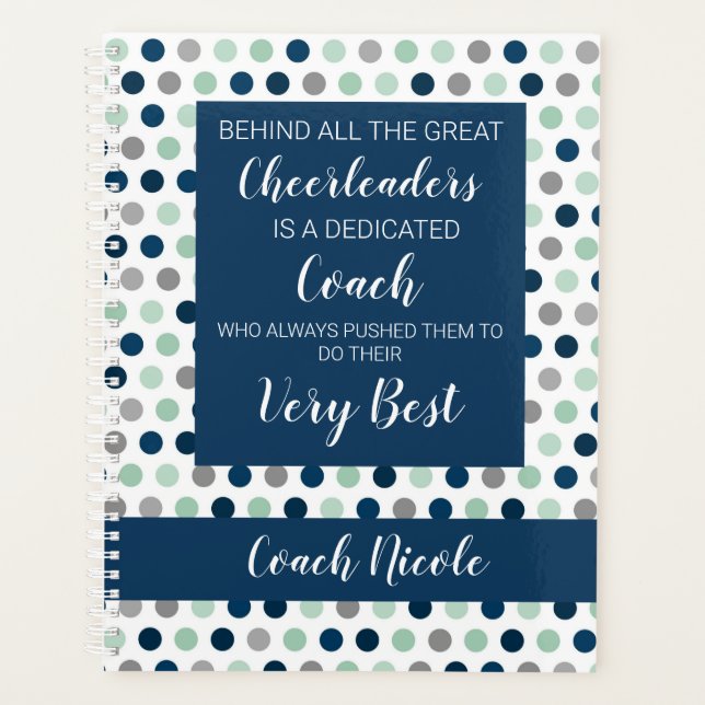 Agenda Cheer Coach Planner (Anverso)