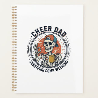 Agenda Cheer Dad Surviving Comp Weekend Skeleton Shirt_1