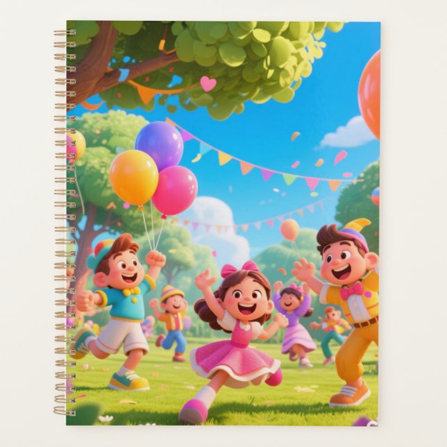 Agenda 🎈 Cheerful Adventure Daily Planner | Fun for Kids (Anverso)