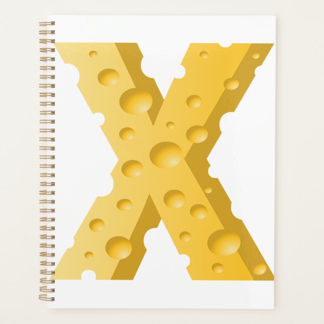 Agenda Cheese Letter X Typography (Anverso)