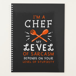 Agenda Chef Cook Funny Gift