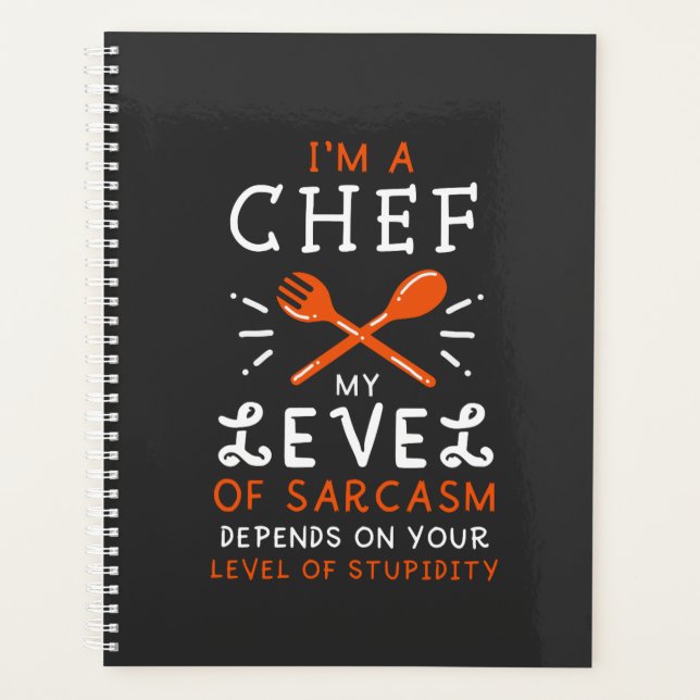 Agenda Chef Cook Funny Gift (Anverso)