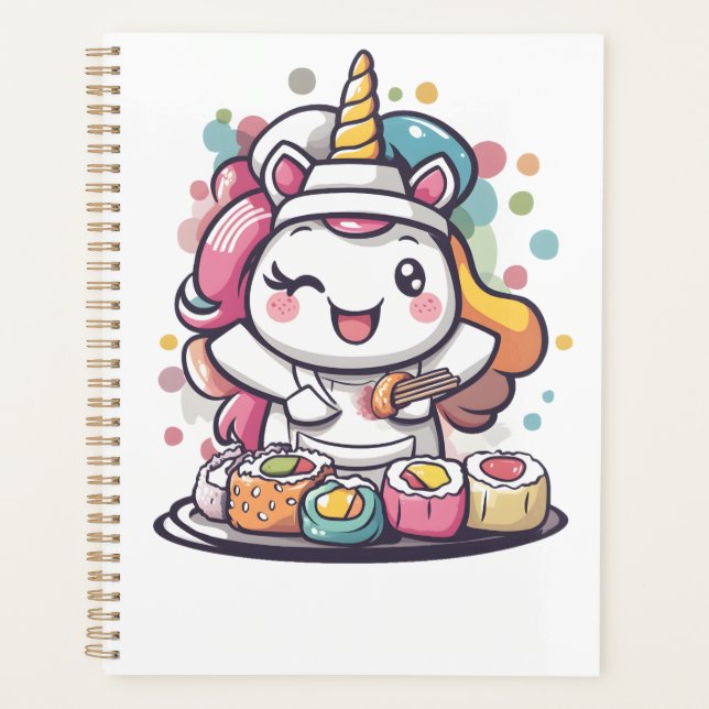 Agenda Chef de Sushi Unicornio (1) (Anverso)