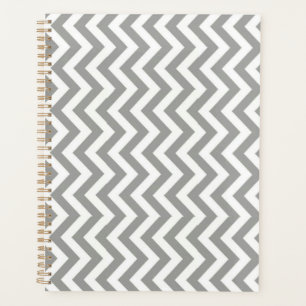 Agenda Chevron blanco gris