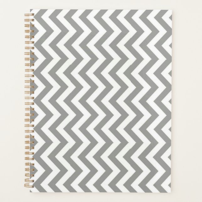 Agenda Chevron blanco gris (Anverso)
