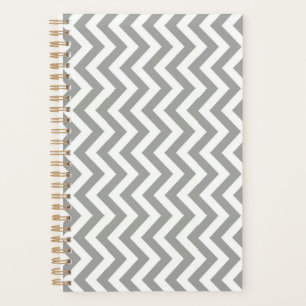 Agenda Chevron blanco gris