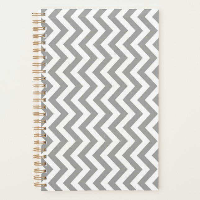 Agenda Chevron blanco gris (Anverso)