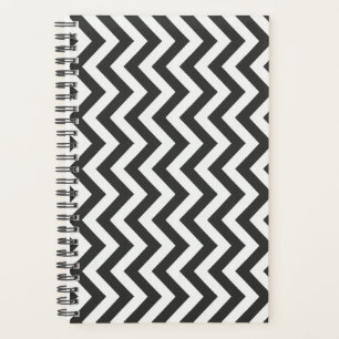Agenda Chevron blanco negro