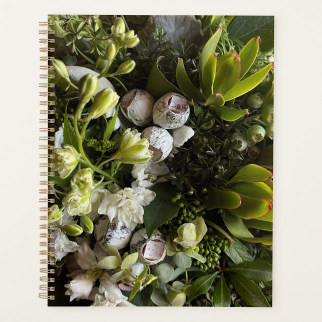 Agenda Chic Dark Green Botanical Leaves (Anverso)