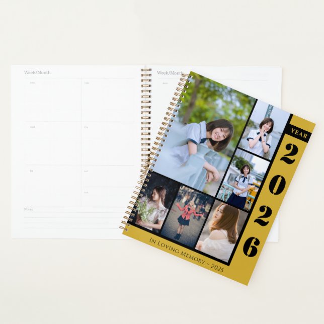 Agenda Chic Six Photos Custom Planner for Organization (Demostración)
