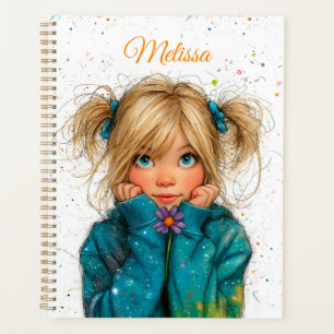Agenda Chica Acuarela Cualquier Nombre