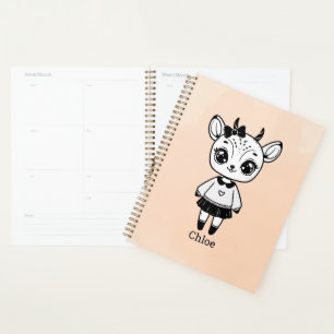 Agenda Chica adorable antílope - Diseño adorable de garab