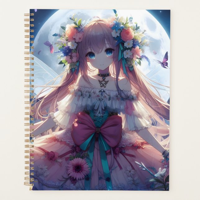 Agenda Chica Anime Flor Luna Hada (Anverso)