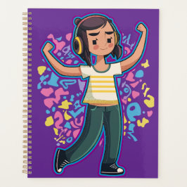 Agenda Chica con audífonos con flexión y relajación