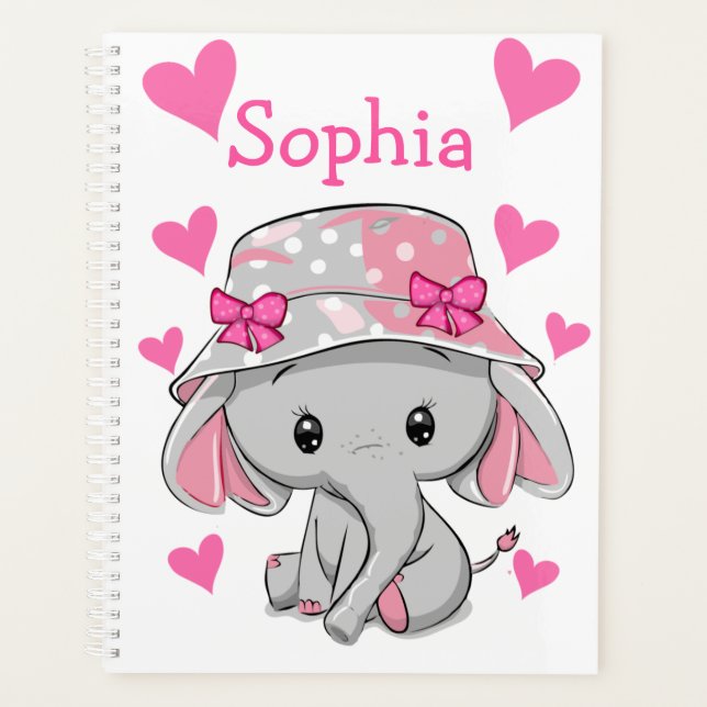 Agenda Chica Cute Baby Elephant (Anverso)