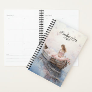 Agenda Chica De Acuarela En Una Lista De Cubos De Barco
