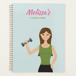 Agenda Chica de gimnasia con estilo Ilustracion fitness