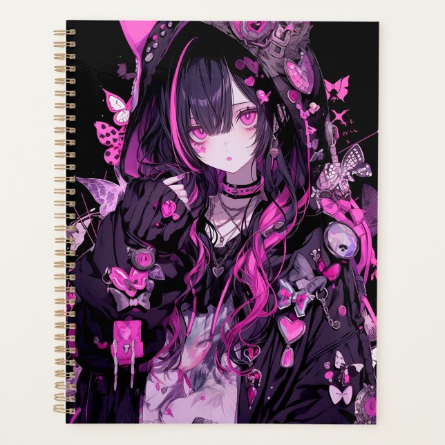 Agenda Chica de Gótico Cute Anime (Anverso)