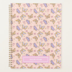 Agenda Chica de mariposa caprichosa personalizada