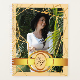 Agenda Chica Dorado Moda Moderno Elegante Vintage #2