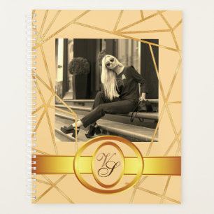 Agenda Chica Dorado Moderno Vintage elegante