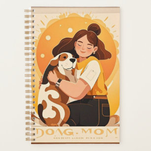 Agenda Chica encantador y abrazo de perros