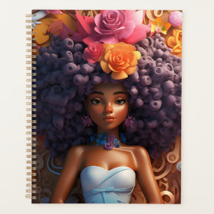 Agenda Chica negro magia melanina chicas de piel marrón f