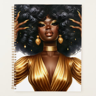 Agenda Chica negro magia melanina chicas de piel marrón s