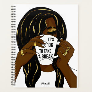 Agenda Chica negro mujer afroamericana cita inspiradora