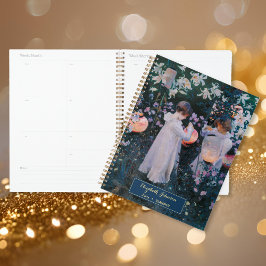 Agenda Chicas de nombres personalizados Monograma de arte