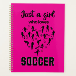 Agenda Chicas de Silhouette jugando al fútbol