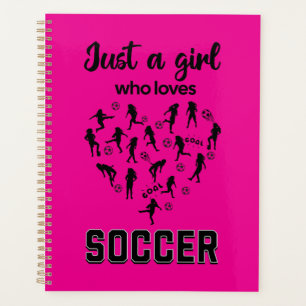 Agenda Chicas de Silhouette jugando al fútbol