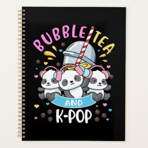 Agenda Chicas del regalo de té de burbuja K-Pop Boba rega
