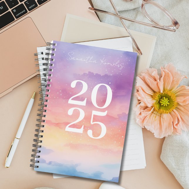 Agenda Chicas Gradiente Arcoiris Sky 2025 Semanalmente (Subido por el creador)