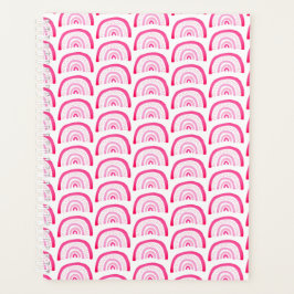 Agenda Chicas Modernas Patrón Arcoíris Rosa