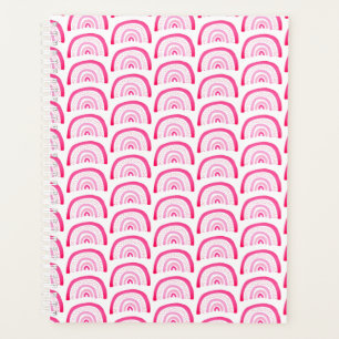 Agenda Chicas Modernas Patrón Arcoíris Rosa