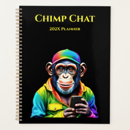 Agenda Chimp Chat-Chimpanzee con teléfono-