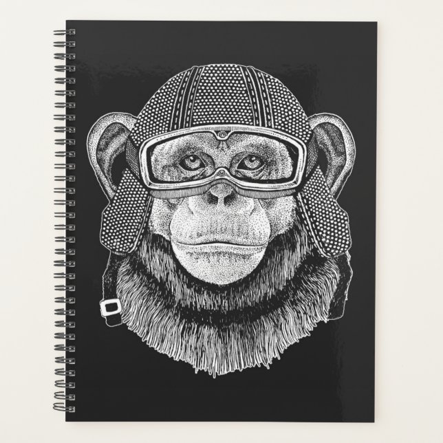 Agenda Chimpanzee Motorcycle Rider (Anverso)