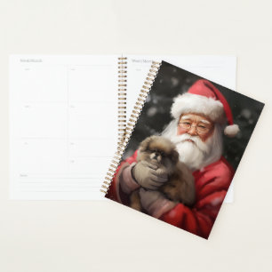 Agenda Chin japonés con Navidades festivos de Santa Claus