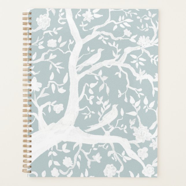 Agenda Chinoiserie Light Blue Planner (Anverso)