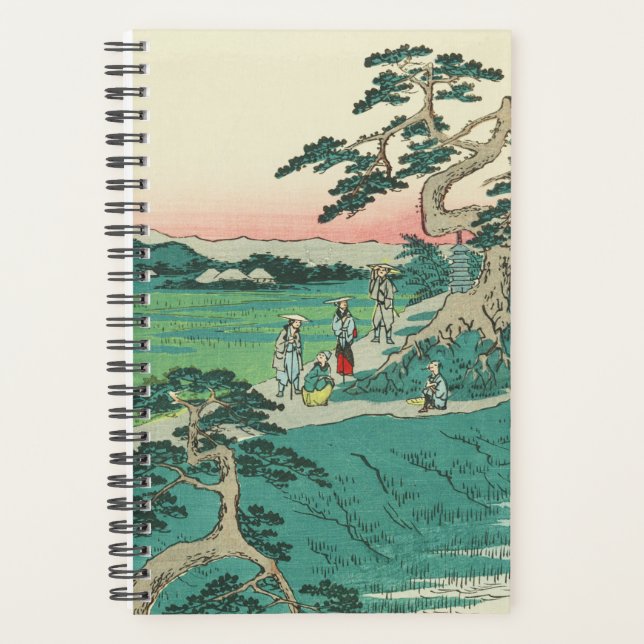 Agenda Chiryuu, Japón: Arte de madera japonesa vintage (Anverso)